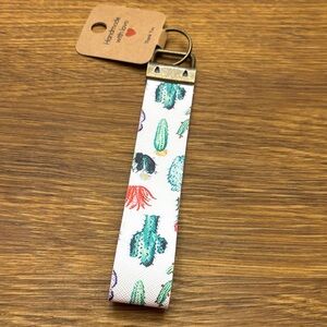 Cactus Print Keychain